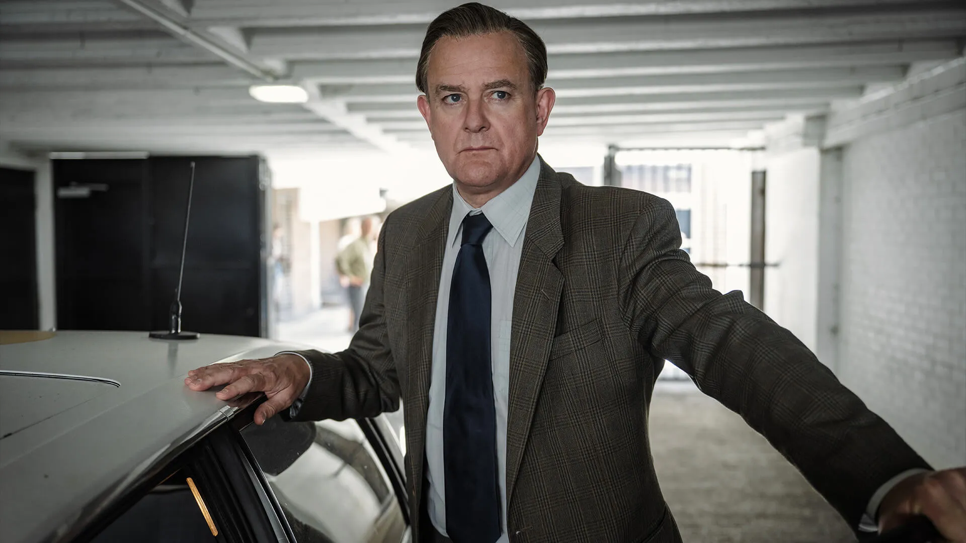 Actor Hugh Bonneville in his role as DCI Brian Boyce in The Gold Season 1 airing on PBS MASTERPIECE.